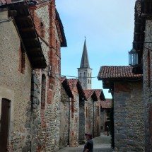 In the ancient village Ricetto di Candelo (southeast of Biella)
